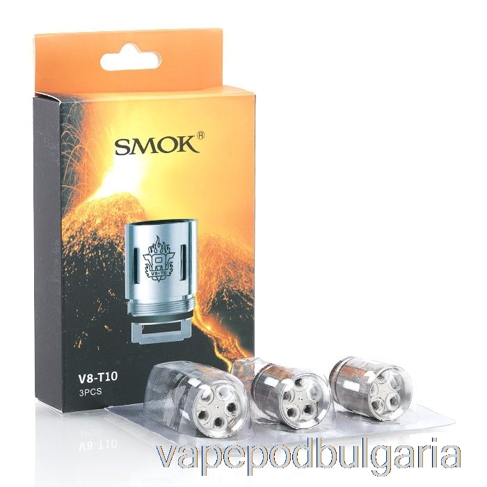 Vape 10000 Дръпки Smok Tfv8 турбо двигатели смяна на бобини 0.12